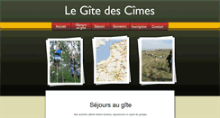Desktop Screenshot of gite-des-cimes.com