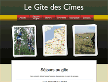 Tablet Screenshot of gite-des-cimes.com